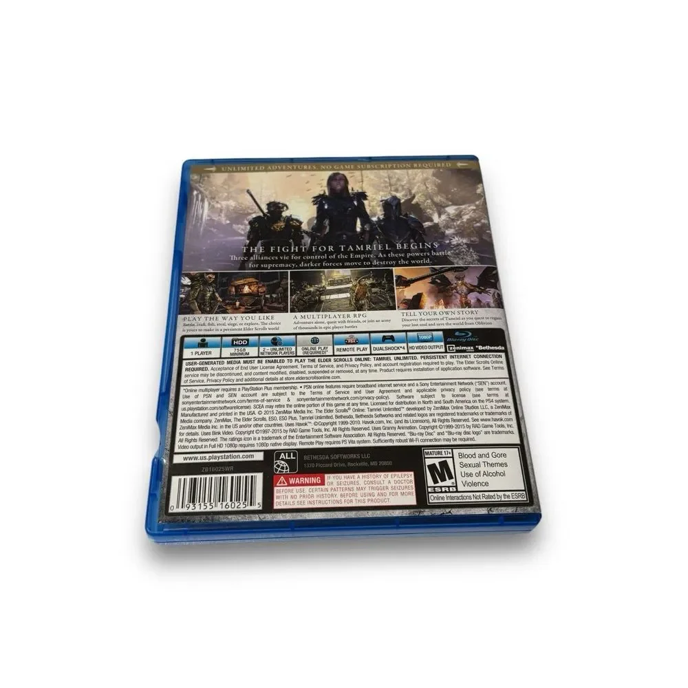 PS4 The Elder‎ Scrolls Online: Tamriel Unlimited The Explorers Pack Game